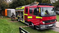 Fire engine supplied for Cahir Castle event, Tipperary,  supplied by Fire-Medics, Event Fire, Rescue & Emergency Medical Cover specialists,  Belfast, Dublin, Donegal / Sligo providing an all Ireland service.