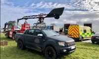 Fire appliances, 4x4 fire fighting vehicles, ambulances and rapid response medical vehicles supplied by Fire-Medics - Event Fire, Rescue & Emergency Medical Cover for Film, TV and SFX, Belfast, Dublin, Cork / Donegal / Sligo providing all Ireland service