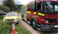 Fire engine and ambulance as provided by Fire-Medics, Event Fire, Rescue & Emergency Medical Cover specialists,  Belfast, Dublin, Donegal / Sligo providing an all Ireland service.