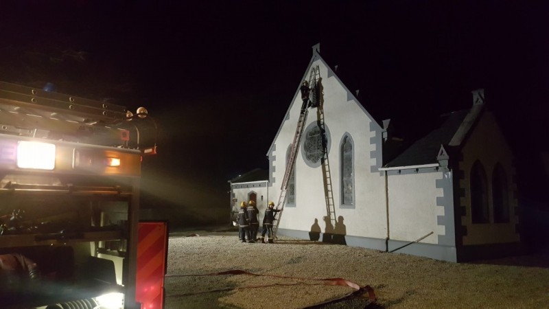 Church storm damage rapid response cover by Fire-Medics, Event Fire, Rescue & Emergency Medical Cover specialists,  Belfast, Dublin, Donegal / Sligo providing an all Ireland service.