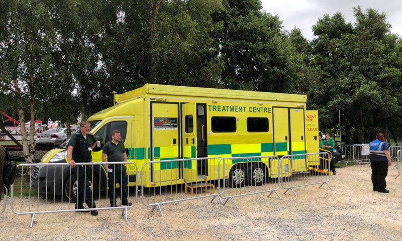 Medical point at event - Fire-Medics, Event Fire, Rescue & Emergency Medical Cover specialists,  Belfast, Dublin, Cork / Donegal / Sligo providing an all Ireland service
