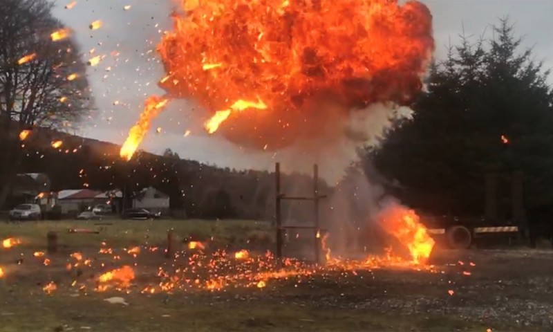 Special effects Fire Ball  - Fire & Rescue and Medical Services supplied by Fire-Medics - Event Fire, Rescue & Emergency Medical Cover for Film, TV and SFX, Belfast, Dublin, Cork / Donegal / Sligo providing an all Ireland service