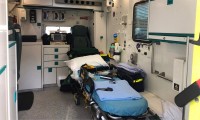 Inside an ambulance as provided by Fire-Medics, Event Fire, Rescue & Emergency Medical Cover specialists,  Belfast, Dublin, Donegal / Sligo providing an all Ireland service.